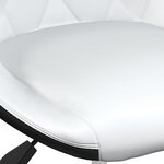 vidaXL Tabourets de bar lot de 2 blanc et noir similicuir