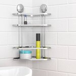 EISL Étagère d'angle de douche Chrome 22x18x35 cm