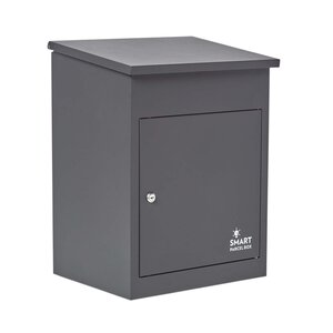 Boîte à colis moyenne 1 porte Gris foncé à accès frontal Acier galvanisé SMART PARCEL BOX®