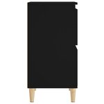 vidaXL Buffets 2 Pièces noir 60x35x70 cm bois d'ingénierie