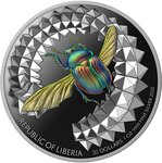 Pièce de monnaie en Argent 20 Dollars g 31.1 (1 oz) Millésime 2025 Entoma SCARABEO