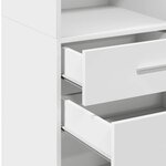 vidaXL Buffet haut blanc 50x42 5x124 cm bois d'ingénierie