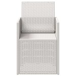 vidaXL Chaises de jardin salle à manger 2 Pièces Blanc PP