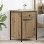 vidaXL Cabinet de chevet en chêne massif 40x42x60 cm