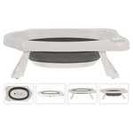 Bathroom Solutions Baignoire pliable pour bébé blanc et gris