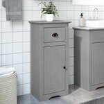 vidaXL Armoire de salle de bain BODO gris 44x30x90 cm