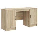 vidaXL Bureau Chêne Sonoma 142 5 x 50 x 75 cm Bois d'ingénierie