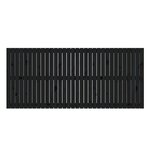 vidaXL Tête de lit murale Noir 204x3x90 cm Bois massif de pin