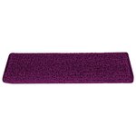 vidaXL Tapis d'escalier 30 pièces 65 x 21 x 4 cm Rose Bord rectangulaire