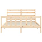 vidaXL Cadre de lit sans matelas 160x200 cm bois massif de pin