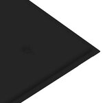 vidaXL Banc de jardin avec coussin 120 cm Bambou