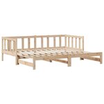 vidaXL Lit de jour avec gigogne et tiroirs sans matelas 90x190 cm