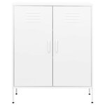 vidaXL Armoire de rangement Blanc 80x35x101 5 cm Acier