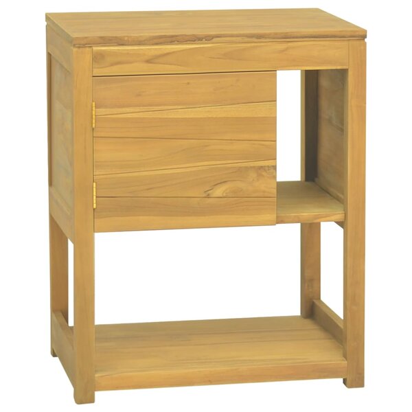 vidaXL Armoire de salle de bain 60x40x75 cm bois de teck solide
