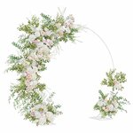 vidaXL Arche de mariage Blanc 220 x 45 x 200 cm Acier