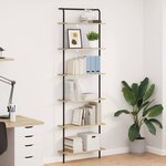 vidaXL Étagère Chêne sonoma 60 x 24 x 203 cm Bois d'ingénierie