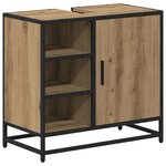 vidaXL Ensemble de mobilier de salle de bain 4 Pièces Chêne artisanal
