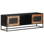 vidaXL Meuble TV 120x30x40 cm Bois de manguier brut
