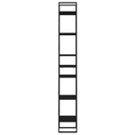 vidaXL Bibliothèque à 6 niveaux noir 40x30x210 cm bois ingénierie