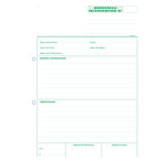 Manifolds Rapports d'intervention 29 7x21cm - 50 feuillets autocopiants - Blanc EXACOMPTA