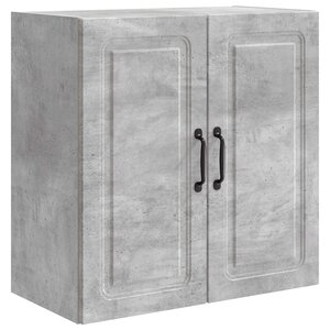 vidaXL Armoire Murale Gris béton 59 x 31 x 60 cm Bois d'ingénierie