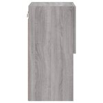 vidaXL Meubles TV avec lumières LED 2 Pièces sonoma gris 30 5x30x60 cm
