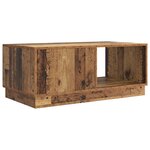 vidaXL Table basse Bois ancien 90 x 50 x 37 cm Bois d'ingénierie