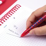 Milan P1 Nata® 624 Présentoir de 20 stylos à bille rétractables - Pointe ronde 1 mm - Encre bleue - Couleurs de corps assorties