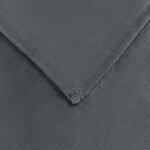 vidaXL Jeté Gris foncé 130 x 150 cm Toison