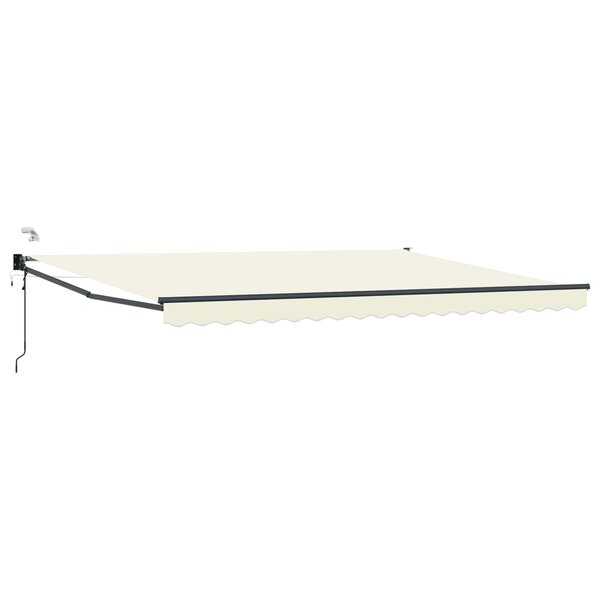 vidaXL Auvent rétractable électrique Crème 4 5 × 3 m