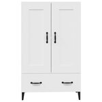 vidaXL Buffet haut Blanc 70x31x115 cm Bois d'ingénierie