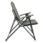 Bo-camp chaise de camping pliable stanwix vert