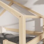 Lit cabane enfant LUCKY 80 x 180 vert sauge