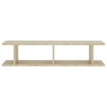 vidaXL Étagères murales 2Pièces Chêne sonoma 90x18x20cm bois d'ingénierie