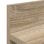 vidaXL Porte-manteau mural Chêne sonoma 100 x 10.5 x 18 cm