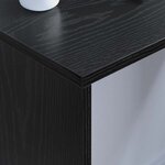 vidaXL Bureau mural Chêne noir 80 x 45 x 30 cm Bois d'ingénierie