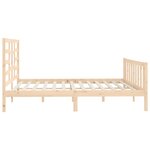 vidaXL Cadre de lit Bois de pin massif 200x200 cm