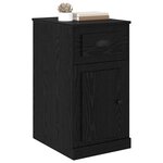 vidaXL Meuble d'appoint Chêne noir 40 x 50 x 75 cm Bois d'ingénierie