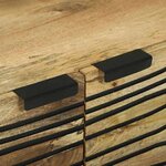 vidaXL Table basse Marron et Noir 80 x 50 x 40 cm Bois d'acacia massif