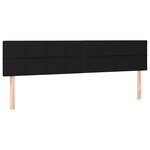vidaXL Sommier à lattes de lit avec matelas LED Noir 160x200 cm Tissu