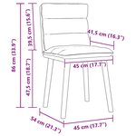 vidaXL Chaises à manger lot de 4 Lin
