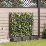 vidaXL Pots de jardin Marron 120 x 40 x 126 cm Acier