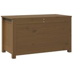 vidaXL Boîte de rangement Marron miel 80x40x45 5 cm Bois massif de pin