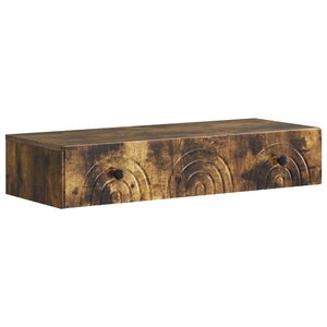 vidaXL Table d'appoint murale 87 5 x 34 5 x 17 cm Bois d'ingénierie