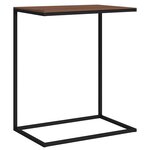 vidaXL Table d'appoint Noir 55x35x66 cm Bois d'ingénierie