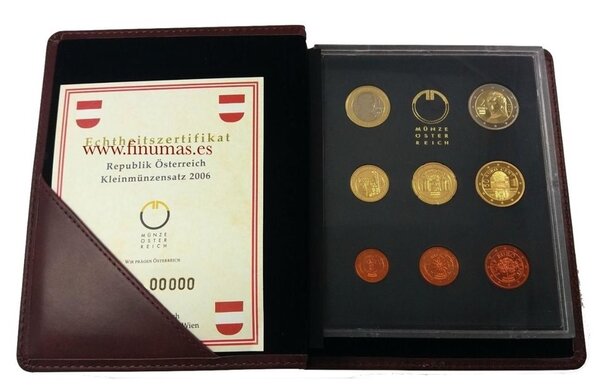 Coffret série euro BE Autriche 2006