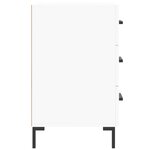 vidaXL Table de chevet blanc 40x40x66 cm bois d'ingénierie
