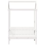 vidaXL Banc avec toit blanc 117 5x70x176 5 cm bois de pin massif