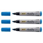 Marqueur Permanent MARKING 2300 pointe Biseau Large Bleu x 3 BIC