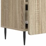 vidaXL Meuble TV Chêne Sonoma 102 x 34 5 x 50 cm Bois d'ingénierie